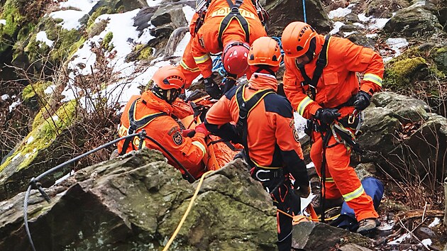 Hasiči z Olomouckého kraje cvičili v Moravském krasu.