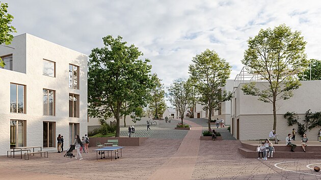 Nové domy budou součástí sídliště Hlinky v Týně nad Vltavou.