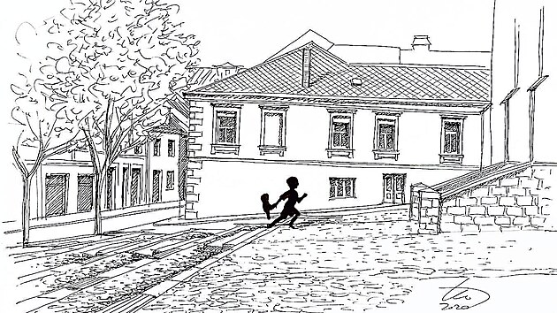 Grafické návrhy nové podoby náměstí Bohuslava Martinů v Poličce.