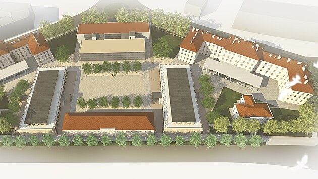 Hradecká radnice plánuje vybudovat mezi kasárny nové náměstí.