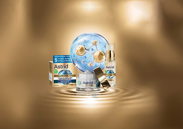 Značka Astrid přichází s novou pro-aging pleťovou řadou Astrid HYALURONIC GOLD.