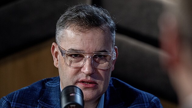 Hostem pořadu Rozstřel je Mojmír Hampl, ekonom a předseda Národní rozpočtové rady. (3. dubna 2025)