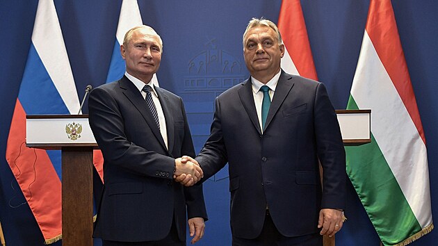 Maďarský premiér Viktor Orbán se sešel s ruským prezidentem Vladimirem Putinem v Budapešti. (30. října 2019)