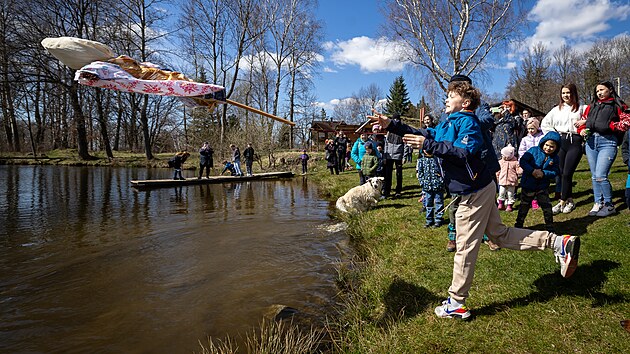 V Novém Městě pod Smrkem vynášeli Moranu. (5. dubna 2025)