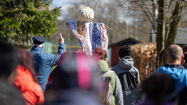 V Novém Městě pod Smrkem vynášeli Moranu. (5. dubna 2025)