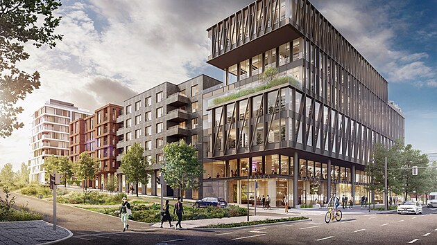 Vizualizace pražské čtvrti Rohan City