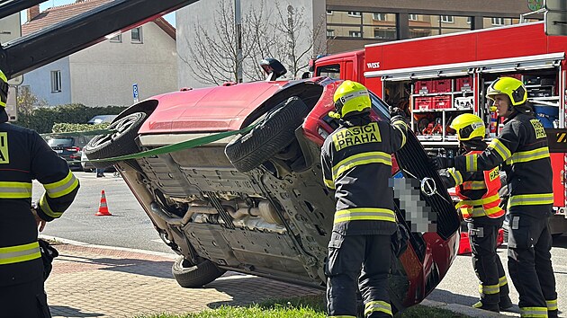 Nehoda v pražské ulici Krčská. (3. dubna 2025)