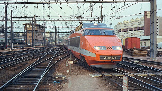 TGV Sud-Est, první generace francouzských rychlovlaků. Paris-Lyon.