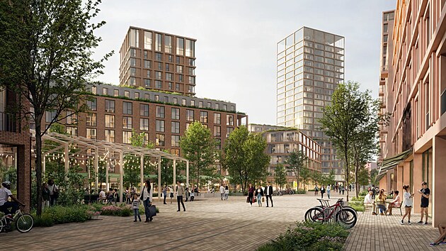 Do finále soutěže o podobu nové ostravské čtvrti Žofinka postoupil i Tým 11 ADEPT složený z dánských a českých architektů. Jeho návrh ukazuje vizualizace.