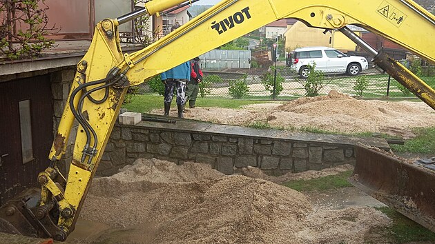 Následky extrémních dešťů na Olomoucku (25. dubna 2025)