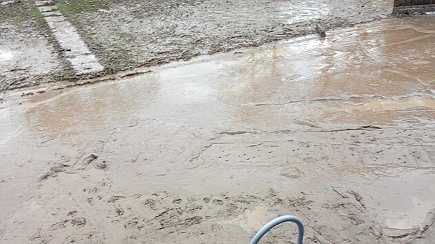Následky extrémního deště v Olomouckém kraji (25. dubna 2025)