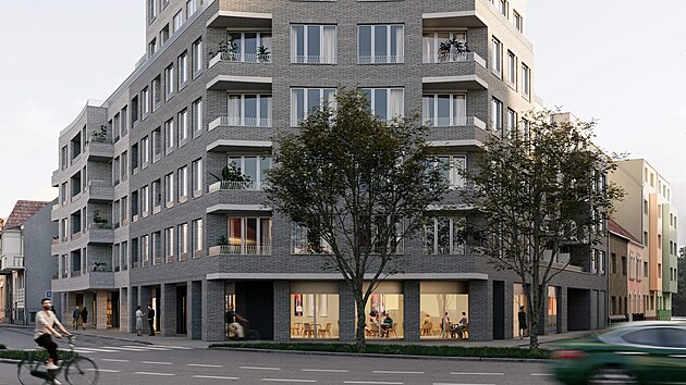 Na místě dnes zavřených potravin nedaleko Kostelíčka v centru Pardubic postaví skupina CFIG vysoký činžovní dům. Mělo by v něm být 78 bytů (22. dubna 2025)