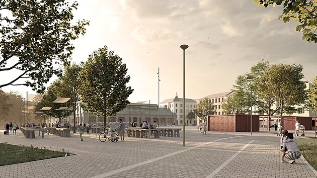 Vizualizace plánované budoucí podoby olomoucké tržnice