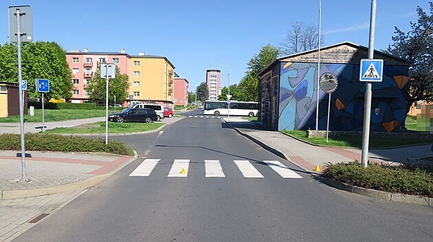 Přechod v Lidické ulici, na kterém 29. dubna řidič srazil malou chodkyni. Přechod v Lidické ulici, na kterém 29. dubna řidič srazil malou chodkyni.
