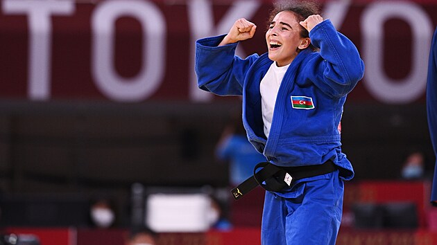 Para judistka Shahana Hajiyevová se raduje z vítězství na paralympijských hrách... Para judistka Shahana Hajiyevová se raduje z vítězství na paralympijských hrách...