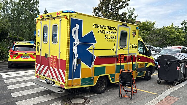 Požár bytu na Černém Mostě v Praze. (25. května 2025)