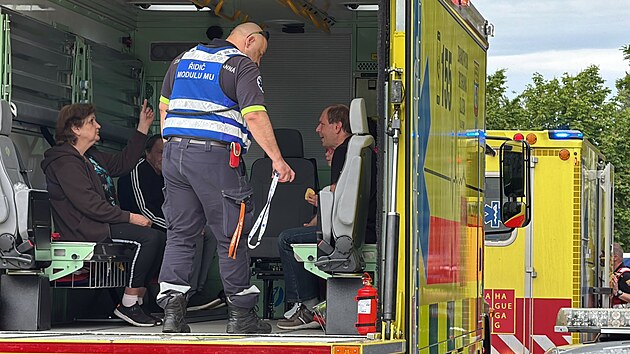 Požár bytu na Černém Mostě v Praze. (25. května 2025)