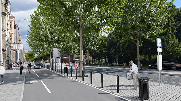 Navrhované úpravy části Klatovské třídy v Plzni zahrnují nová stromořadí, širší tramvajové ostrůvky a vyhrazené cyklopruhy. Vozovka bude zúžená na jeden pruh v každém směru.