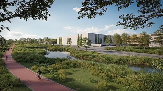 Vizualizace zamýšleného podnikatelského parku v Chebu