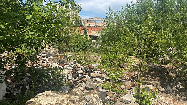 Bývalá kaolinka na severu Jesenicka.