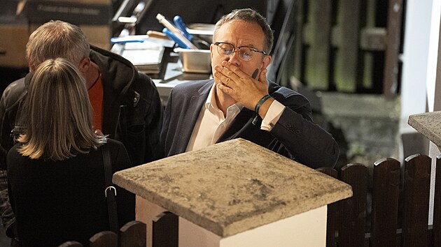 Večírek České televize na KVIFF. Na snímku moderátor Václav Moravec. (8. července 2025)