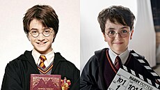 Daniel Radcliffe ve filmu Harry Potter a Kámen mudrc (2001) a Dominic...
