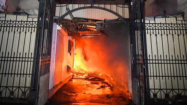 Ukrajinská Oděsa po nočním ruském dronovém útoku. (24. července 2025)