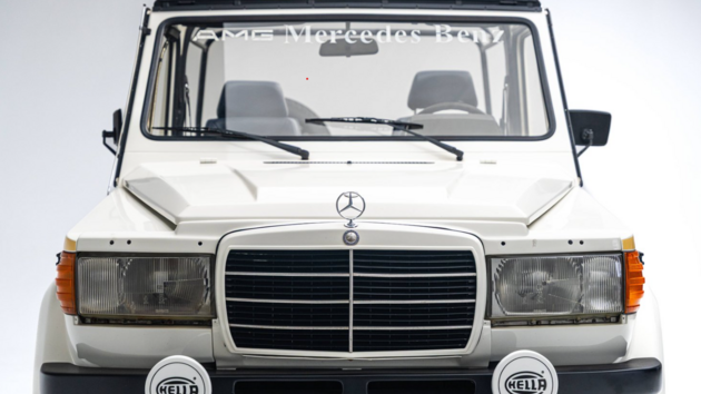 Lendlův Mercedes 300GD od AMG z roku 1983 je nově vystaven v Petersenově automobilovém muzeu v Los Angeles.