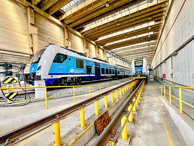Středisko údržby Českých drah v Hradci Králové (19. srpna 2025)