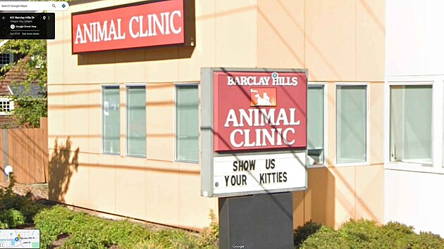 Popisek veterinární kliniky možná láká odlišnou klientelu, než by zvěrolékaři čekali.