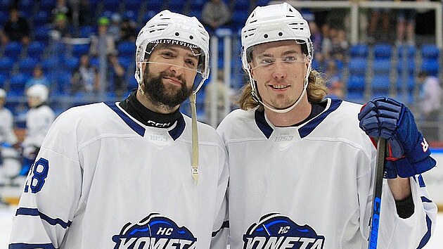 Libor Zábranský mladší (vlevo) a Filip Král spolu řádili už v juniorce. Kariéry se jim na chvíli rozešly, osudová Kometa je však znovu sjednotila a trenéři od nich očekávají velké věci