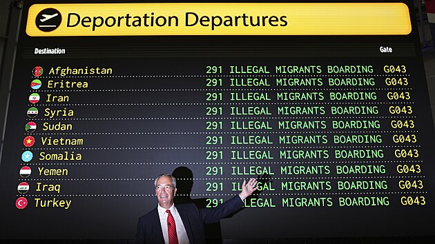 Nigel Farage představil svůj plán na omezení migrace. (26. srpna 2025)