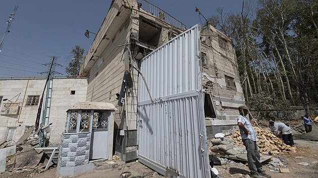 Íránské nechvalně proslulé vězení Evín po izraelských náletech (1. července 2025)