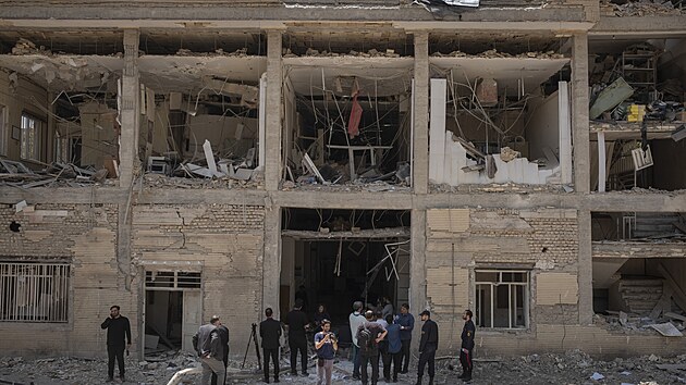 Íránské nechvalně proslulé vězení Evín po izraelských náletech (1. července 2025)