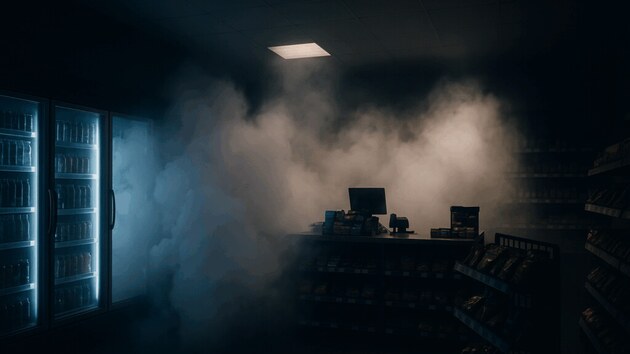 Na několika provozovnách čerpacích stanic Mol jsou instalována zařízení Fog Cannon Modular 200 od společnosti VARNET pro zlodějům. (21. srpna 2025)