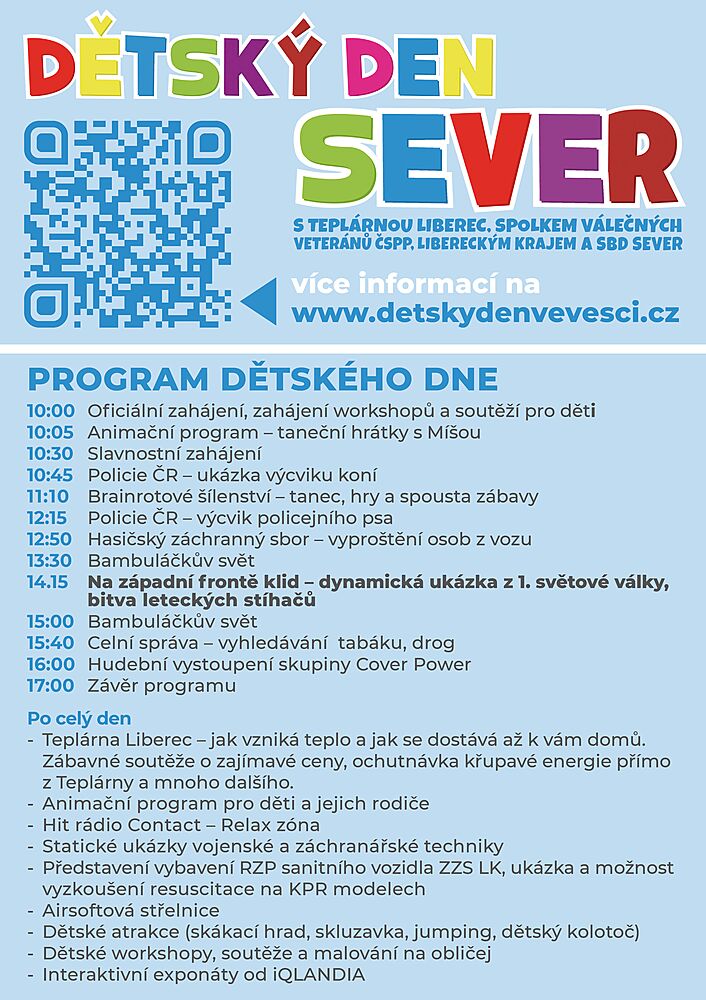 Historie, adrenalin i zábava pro nejmenší: Dětský den SBD SEVER