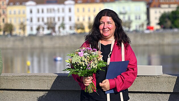 Třetí vítězkou Ceny Medy Mládkové se stala sochařka Dagmar Šubrtová. (8. září 2025)