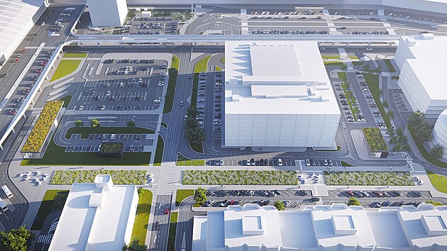 Vizualizace nádraží na ruzyňském letišti (8. září 2025)