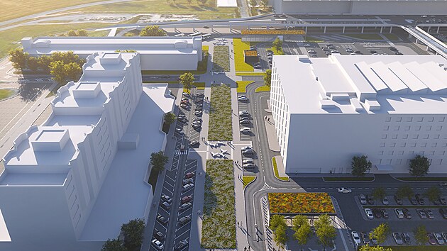Vizualizace nádraží na ruzyňském letišti (8. září 2025)