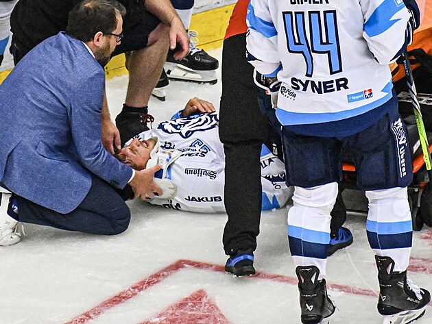 Zraněný Jaroslav Vlach z Liberce.