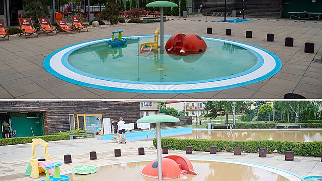 Sazovice před rokem a nyní. Povodně 15. září 2024 zaplavily velkou část obce Sazovice na Zlínsku. Nejhůře zasažené byly ulice kolem potoka a u koupaliště. Jak tato místa vypadají dnes? (15. září 2025)