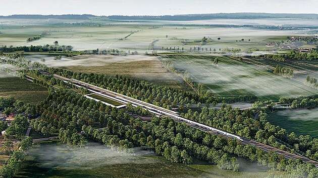 Takto by jednou mohly uhánět rychlovlaky Polabím. Tamní starostové obcí jsou však proti vedení trasy.