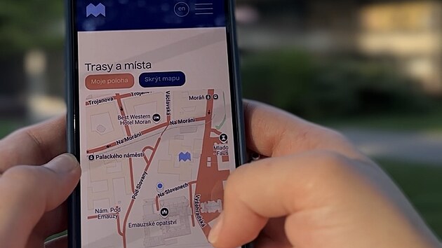 Průvodcovský web projektu Mapamátky.