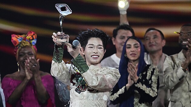 Ruská obdoba mezinárodní pěvecké soutěže Eurovision Song Contest – Intervize. Klání se zúčastnili zástupci dvacítky zemí. Na snímku je zástupce Vietnamu Duc Phuc. (21. září 2025)