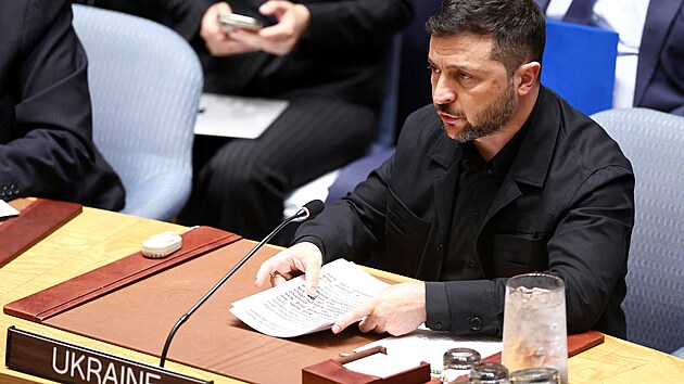 Bez Číny by putinovské Rusko bylo ničím, prohlásil ukrajinský prezident Volodymyr Zelenskyj na půdě OSN. (24. září 2025)