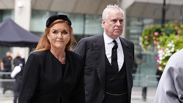 Sarah Fergusonová a princ Andrew (Londýn, 16. září 2025)