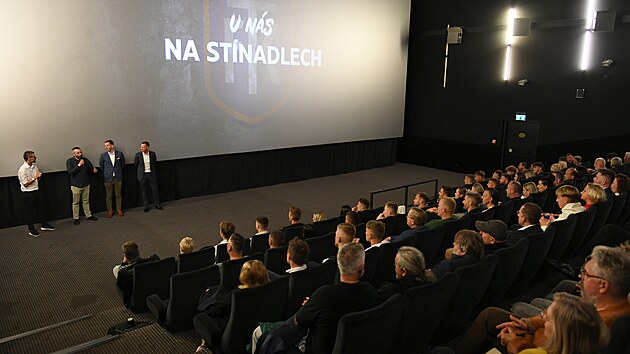 Teplice, 29. 9. 2025, premiéra dokumentu o FK Teplice U nás na Stínadlech.