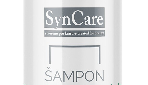 Hydratační šampon pro suché a poškozené vlasy s kyselinou hyaluronovou, panthenolem a kofeinem, cena 386 Kč