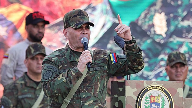 Venezuelský ministr obrany Vladimir Padrino López (23. září 2025)