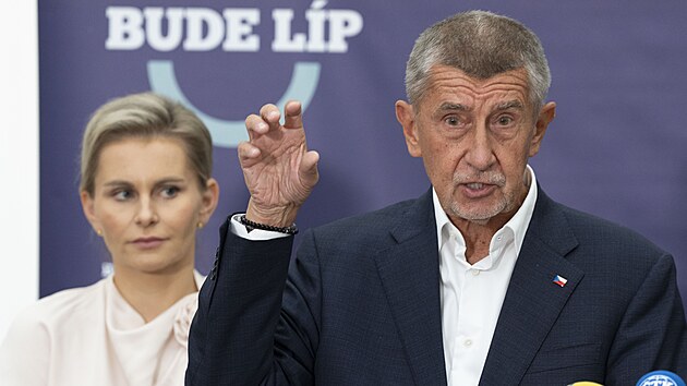 Tisková konference hnutí ANO po ustavující schůzi nového poslaneckého klubu. Na snímku Andrej Babiš. (8. října 2025)